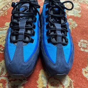 Nike Air Max 95 Men's Black and Blue Shoes